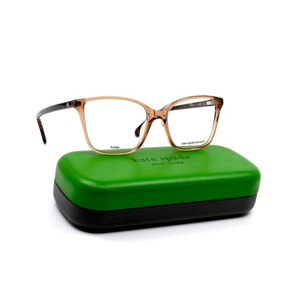NEW KATE SPADE TIANNA 10A TRANSPARENT BROWN AUTHENTIC EYEGLASSES FRAME - Picture 5 of 12